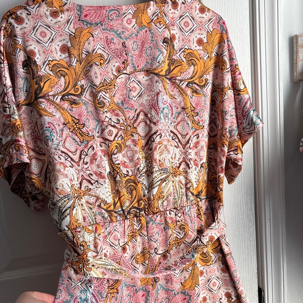 Chico's Paisley Maxi Silky Dress - Picture 9 of 11